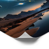 Himmelsausrichtung Kunst Poster (Ecke)