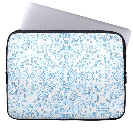 Himmelsazurblut Laptopschutzhülle (Vorderseite)
