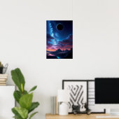 Himmelsballett, Zeuge der Mondseklipse Poster (Heimbüro)