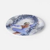 Himmelsballetttänzerin Pappteller (Schrägansicht)