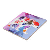 Himmelsbär mit einem Lächeln Fliese (Seite)