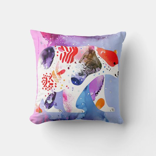 Himmelsbär mit einem Lächeln Kissen (Vorderseite)