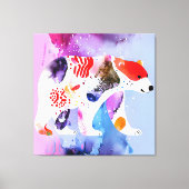 Himmelsbär mit einem Lächeln Leinwanddruck (Vorderseite)