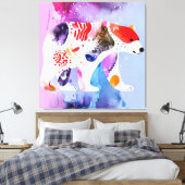 Himmelsbär mit einem Lächeln Leinwanddruck (Insitu (Schlafzimmer))