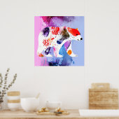 Himmelsbär mit einem Lächeln Poster (Küche)