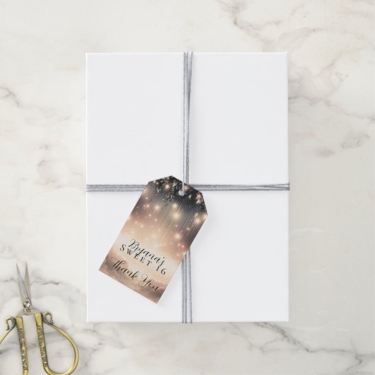 Himmelsbaum-Glühstars und Wolken verzaubert Geschenkanhänger (Mit Garn)