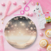 Himmelsbaum-Glühstars und Wolken verzaubert Pappteller (Party)