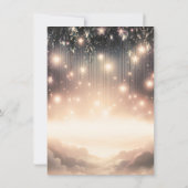 Himmelsbaum-Glühstars & Wolken Süß 16 Einladung (Rückseite)