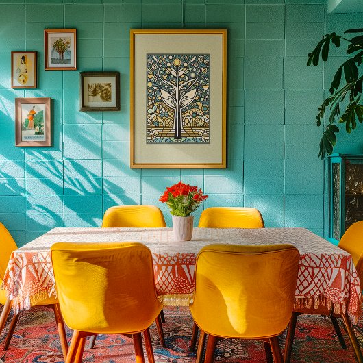 Himmelsbaum: Psychedelische Dreamscape Poster