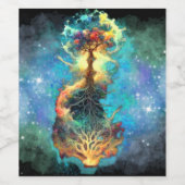 Himmelsbaum Weinetikett (Einzelnes Label)