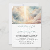 Himmelsbeerdigung zum Foto des Lebens Einladung (Vorderseite)