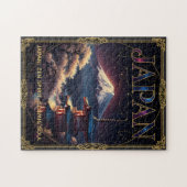 Himmelsberg Fuji Japan Pagode Reise Kunst Puzzle (Horizontal)