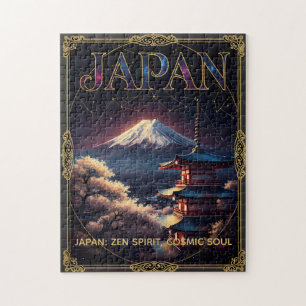 Himmelsberg Fuji Japan Pagode Reise Kunst Puzzle
