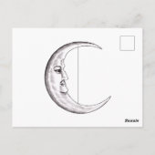 Himmelsbild von Sonne und Mond Postkarte (Rückseite)