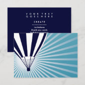 Himmelsbläschen Einladung (Vorne/Hinten)