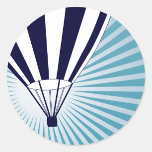 Himmelsbläschen Runder Aufkleber