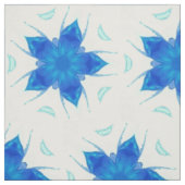 Himmelsblau-Blume Saphir geometrische Design Stoff (Muster)