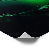 Himmelsblau des Nordlichts Poster (Ecke)