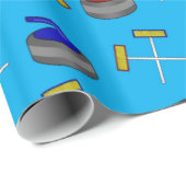 Himmelsblau Geschenkpapier (Rolleneckpunkt)