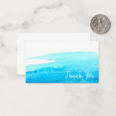 Himmelsblau Mitteilungskarte (Vorderseite/Rückseite Beispiel)