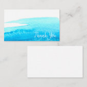 Himmelsblau Mitteilungskarte (Vorne/Hinten)