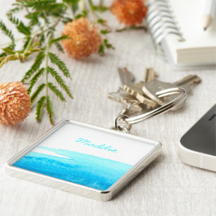 Himmelsblau Schlüsselanhänger