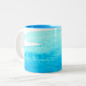 Himmelsblau Zweifarbige Tasse (Vorderseite Links)