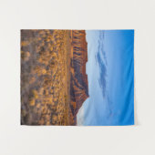Himmelsblauer bedeckt wunderschönen braunen Hügel Wandteppich (Vorderseite (Horizontal))