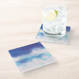 Himmelsblauer Nebel Untersetzer