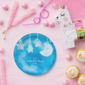 Himmelsblühende Sterne & Moon Blauer Himmelsdusche Pappteller (Party)