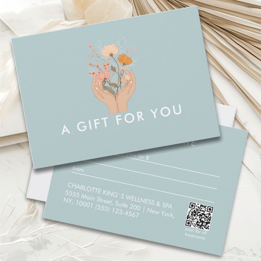 Himmelsblumen Friseursalon QR-Code-Geschenkgutsche