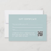 Himmelsblumen Friseursalon QR-Code-Geschenkgutsche (Rückseite)