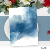 Himmelsblüten, Lila Blütenblüte in elegantem Blau Einladung