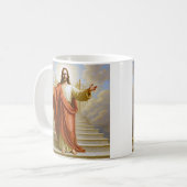 Himmelsbotschaft Jesus Kaffeetasse (Vorderseite Links)