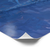 Himmelsbrücke unter Sternen Sturm Poster (Ecke)