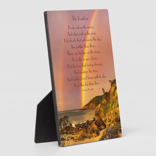 Himmelsbrücken, das Regenbogengedicht Fotoplatte (Seite)