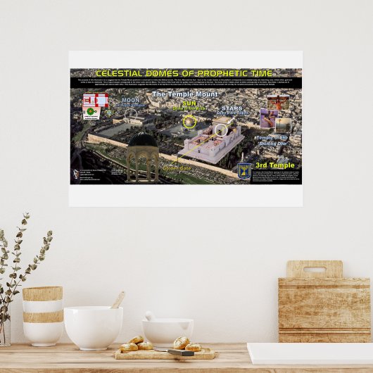 Himmelsdomen des Tempelberges Poster (Küche)