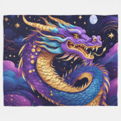 Himmelsdrachendecke Fleecedecke (Vorderseite (Horizontal))
