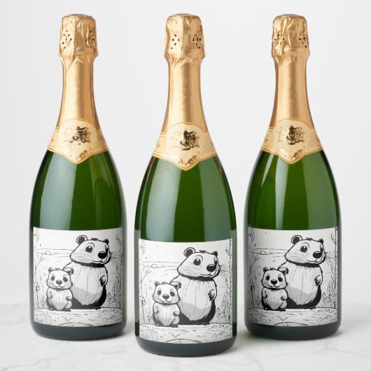 Himmelsellixie Schaumweinetikett (Flaschen)