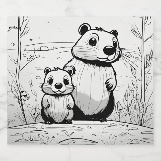 Himmelsellixie Schaumweinetikett (Einzelnes Label)