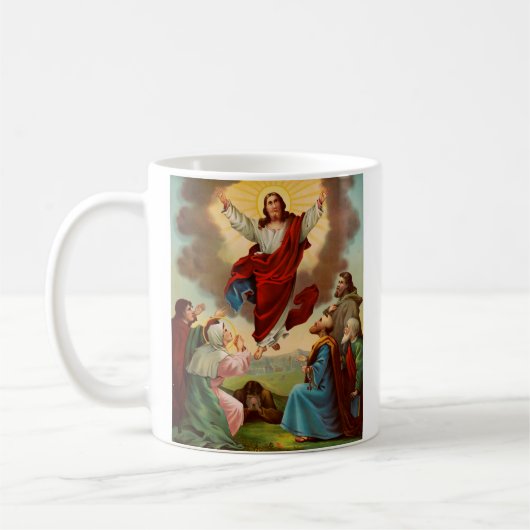 Himmelsfahrt mit Jesus zum Himmel Kaffeetasse (Links)