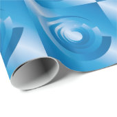 Himmelsfarbe Geschenkpapier (Rolleneckpunkt)