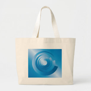 Himmelsfarbe Jumbo Stoffbeutel