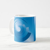 Himmelsfarbe Kaffeetasse (Vorderseite Links)
