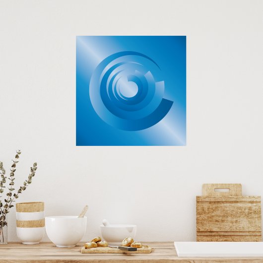 Himmelsfarbe Poster (Küche)