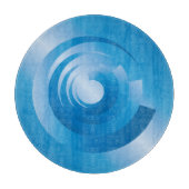 Himmelsfarbe Schneidebrett (Vorderseite)