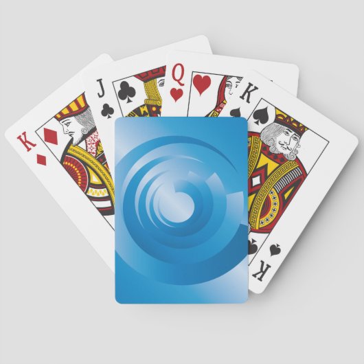 Himmelsfarbe Spielkarten (Rückseite)