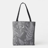 Himmelsfarn-Mond Botanischer Tragetasche Tasche (Rückseite)