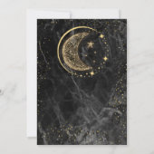 Himmelsfest Mitternacht blauer Mond Hochzeitsfest Einladung (Rückseite)