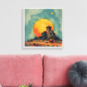 Himmelsfestung Leinwanddruck (Insitu (Wohnzimmer))